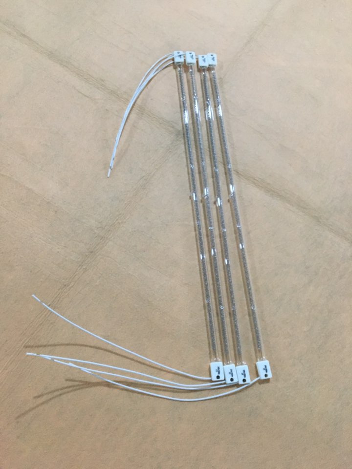 650mm 1500w Halogen IR Heat Lamp for Flash Curing Machines