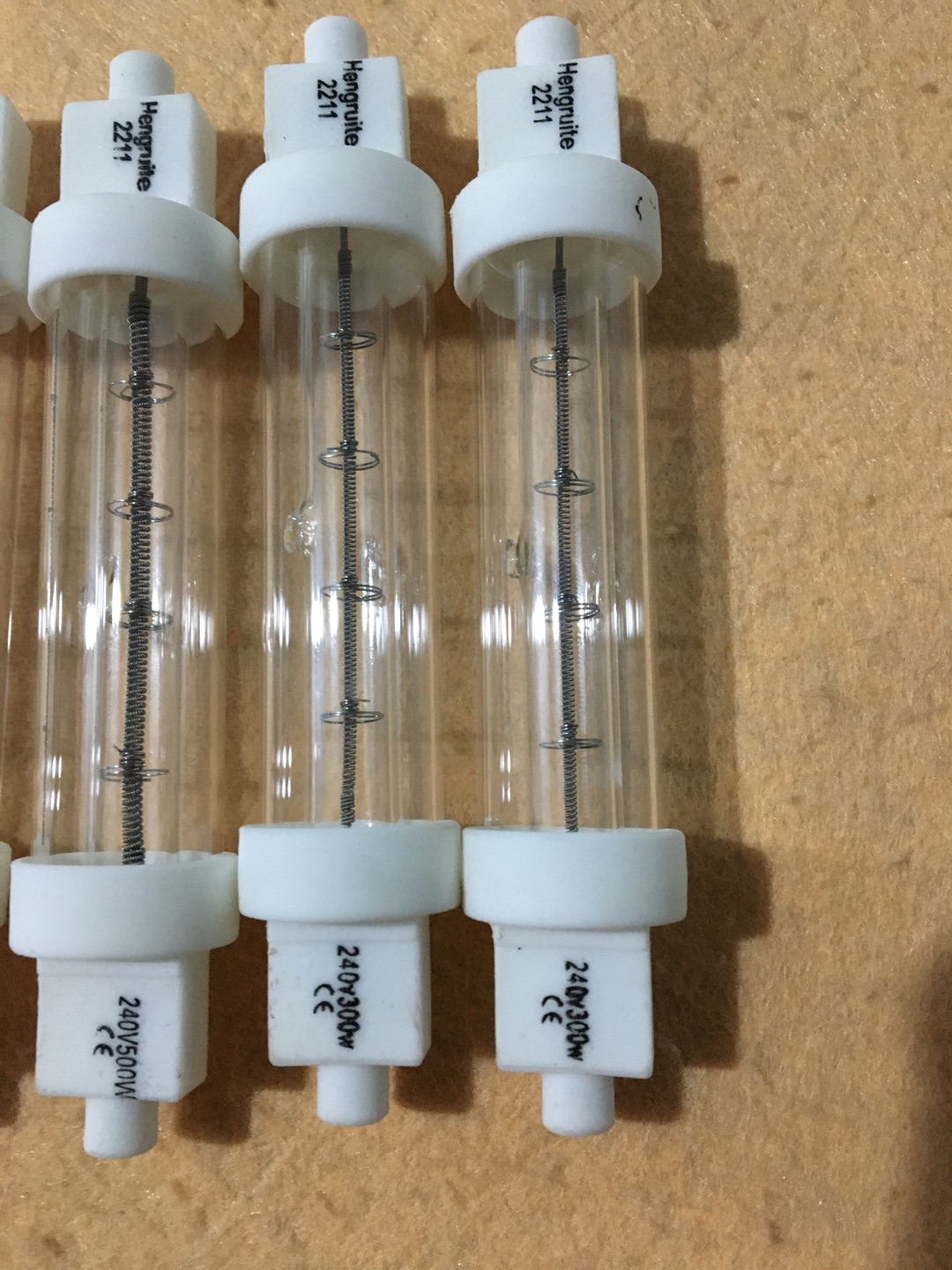 Tube de chauffage halogène en quartz infrarouge 618 mm 400 V 2000 W