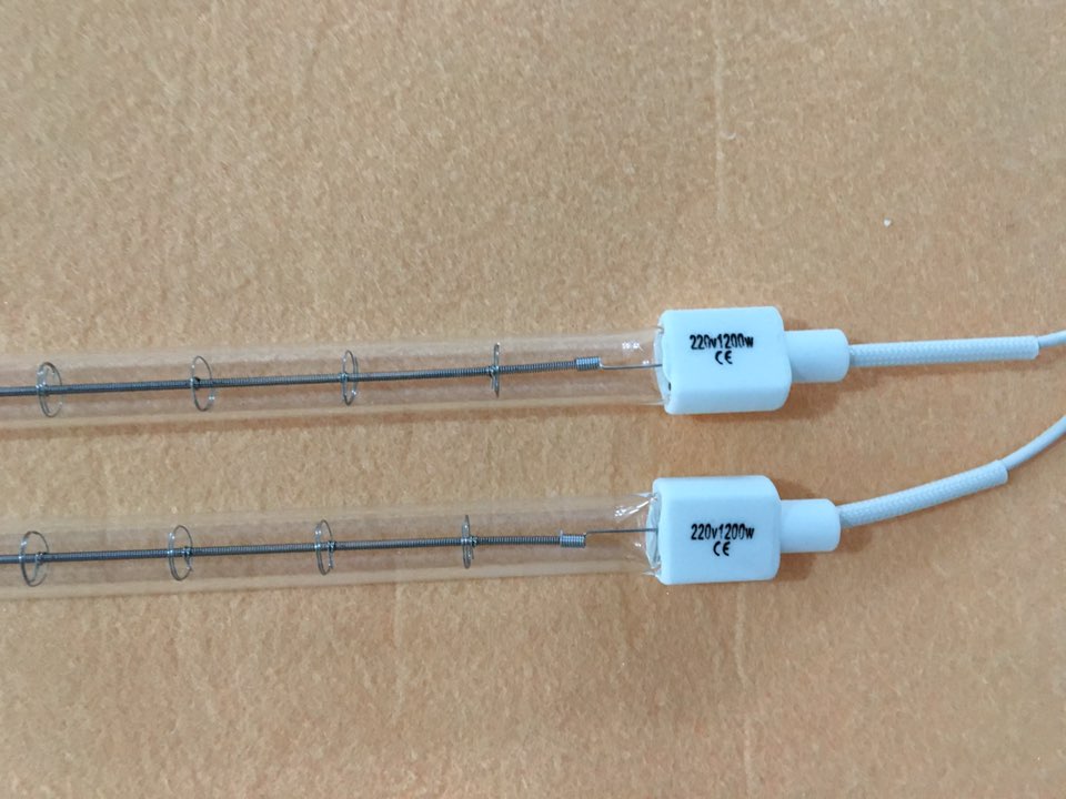 Custom Made 610mm 2000w White Coating Halogen Heating Lamps