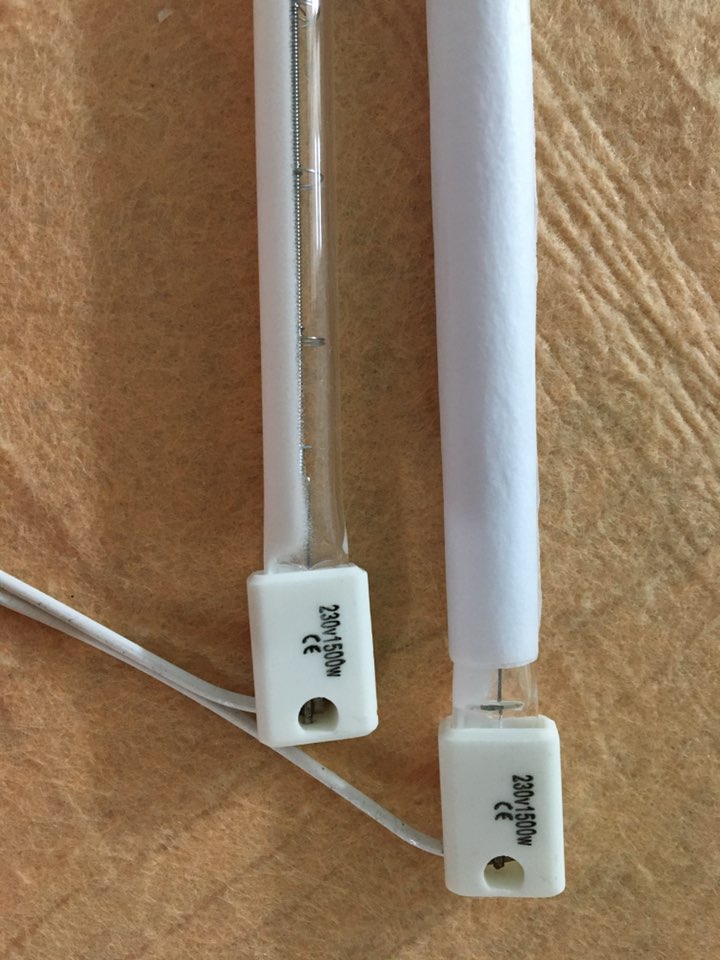 Lampada alogena a infrarossi da 2000W con clip a X per asciugatura IR